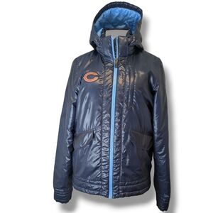 Nike Women's Chicago Bears Navy Hooded Zip Up Jacket Size Large